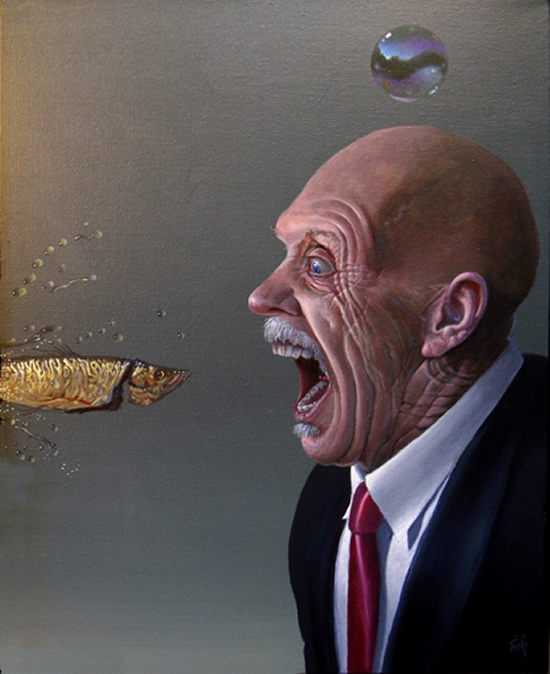 surrealism paintings by ole fick